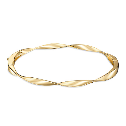 Браслет жесткий из желтого золота