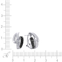 Серьги из белого золота с бриллиантами