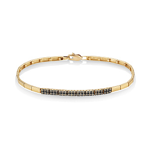 Браслет из красного золота с бриллиантами