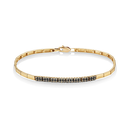 Браслет из красного золота с бриллиантами