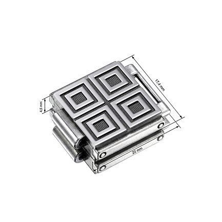 Элемент для браслета из серебра