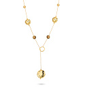 Колье из серебра с ситалами, фианитами