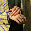 Кольцо из белого золота с бриллиантами