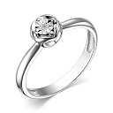 Кольцо из серебра с бриллиантом