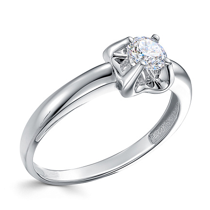 Кольцо из белого золота