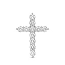 Крест из белого золота