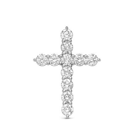 Крест из белого золота