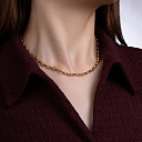 Колье из желтого золота