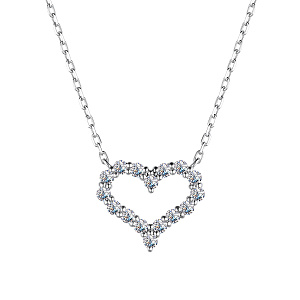 Колье из белого золота с бриллиантами