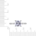 Кольцо из серебра с фианитом