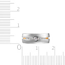 Кольцо обручальное из красного золота с бриллиантами