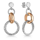 Серьги из серебра с позолотой