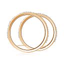 Кольцо из красного золота с фианитом