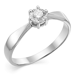 Кольцо из белого золота