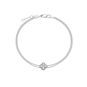 Браслет из белого золота с бриллиантом