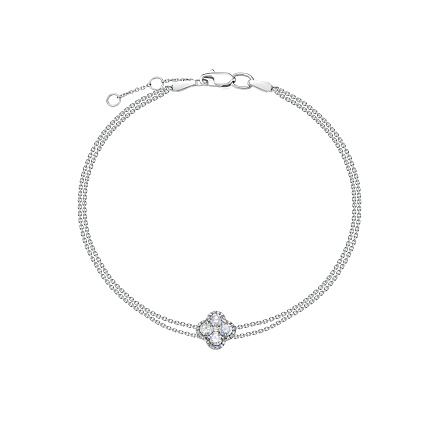 Браслет из белого золота с бриллиантами