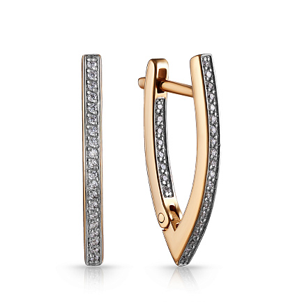 Серьги с английским замком 