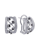 Серьги из белого золота с бриллиантами