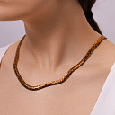 Колье из серебра с позолотой, эмалью