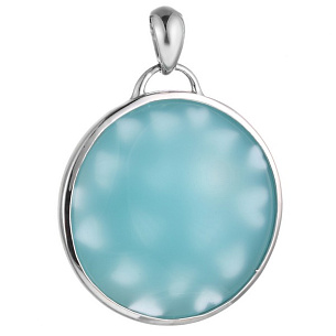 Подвеска из серебра с стеклом