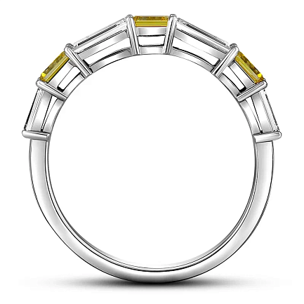 Кольцо из белого золота с бриллиантами