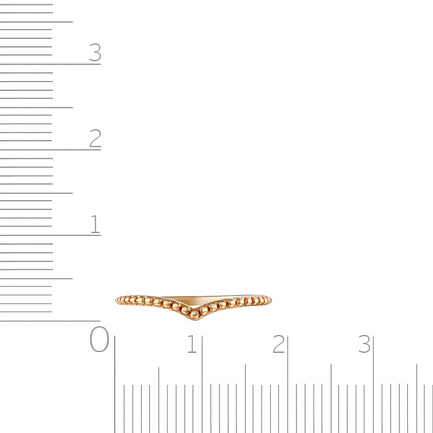 Кольцо из красного золота