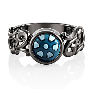 Кольцо из серебра с ситал