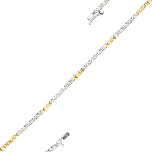 Браслет из желтого золота с бриллиантами