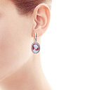 Серьги из серебра с агатом