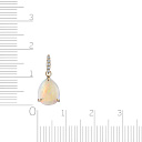 Подвеска из желтого золота с бриллиантами, опалом