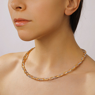 Цепь декоративная из серебра с золочением