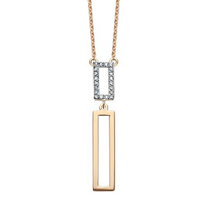 Колье из красного золота с бриллиантами