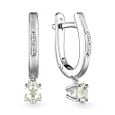 Серьги из серебра с бриллиантами