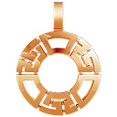 Подвеска из красного золота