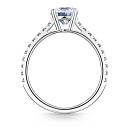 Кольцо из белого золота с бриллиантами