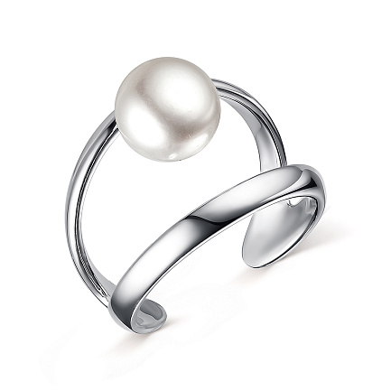 Кольцо из серебра с жемчугом