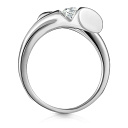 Кольцо из белого золота с бриллиантом