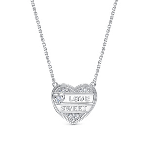 Колье из белого золота с бриллиантами