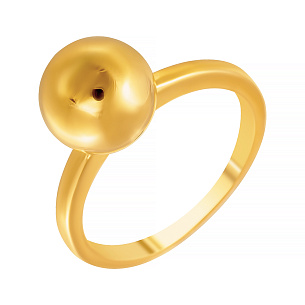 Кольцо из серебра с золочением