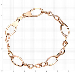 Браслет из красного золота