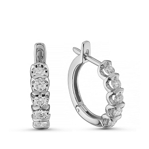 Серьги из белого золота
