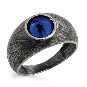 Кольцо из серебра с фианитом