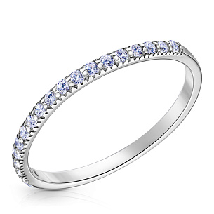 Кольцо из серебра с фианитом