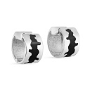 Серьги с английским замком из серебра