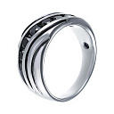 Печатка из белого золота с бриллиантами