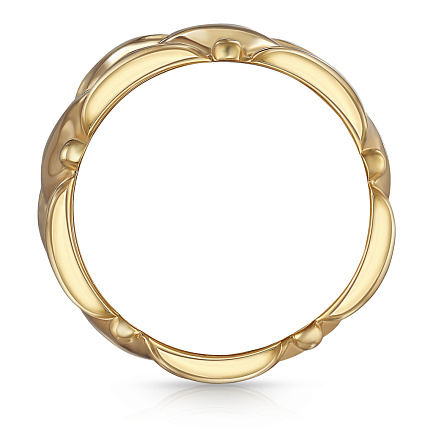 Кольцо из серебра с позолотой