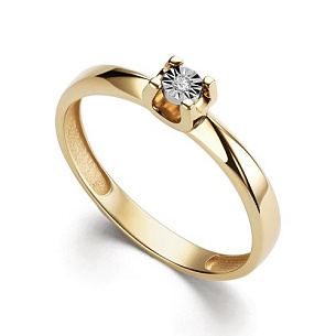 Кольцо из желтого золота