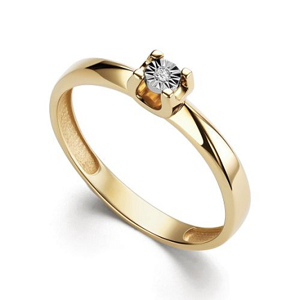 Кольцо из желтого золота