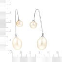 Продевки из белого золота с жемчугом