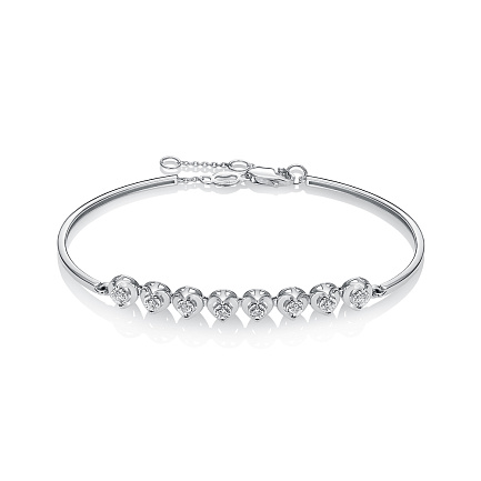 Браслет из белого золота с бриллиантами